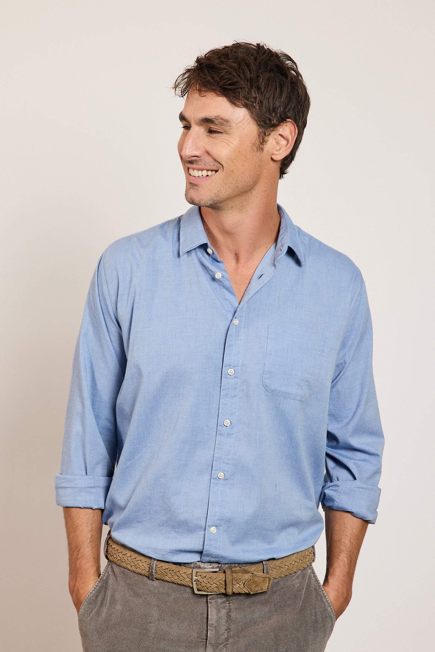 SPORT REGULAR SHIRT MINI HERRINGBONE