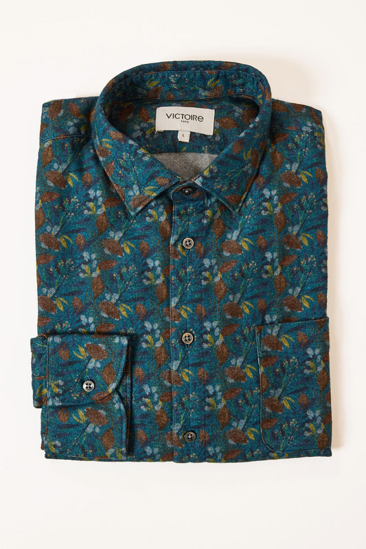 CHEMISE DROITE PILOU FLEURS