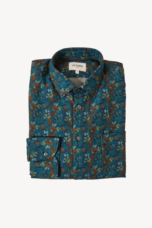 FLANNEL REGULAR SHIRT FLOWERS