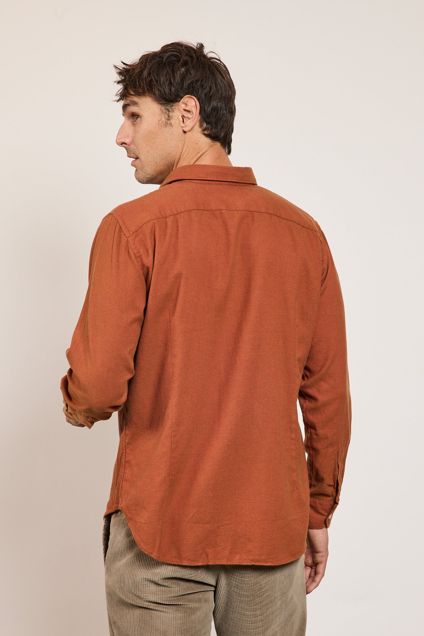 FLANNEL REGULAR SHIRT BRICK