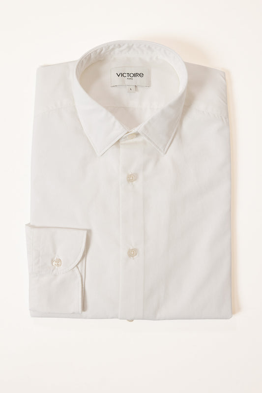 CHEMISE AJUSTÉE TWILL BLANCHE