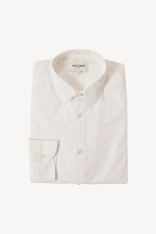 CHEMISE AJUSTÉE TWILL BLANCHE