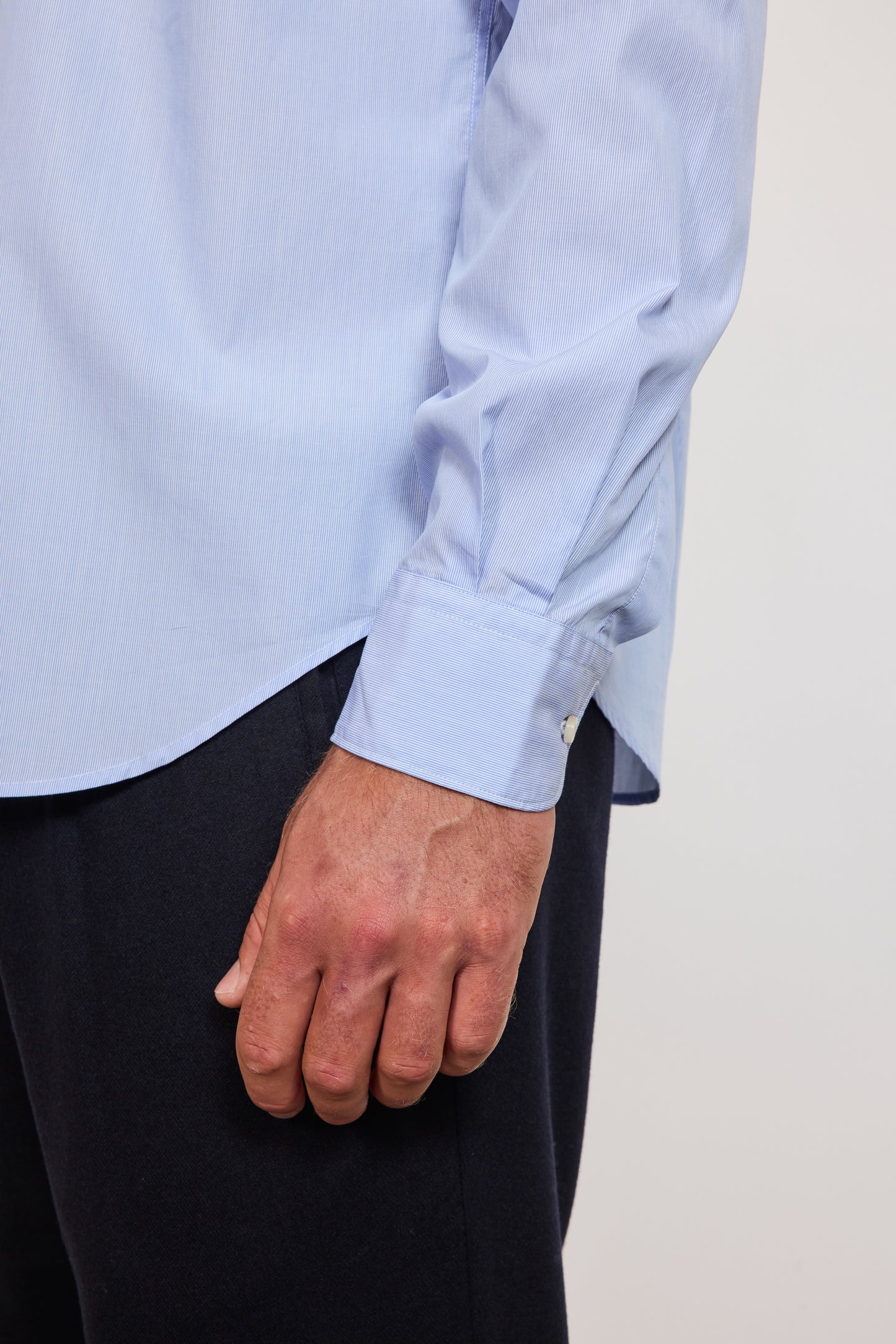 SEMI SLIM SHIRT MINI STRIPES