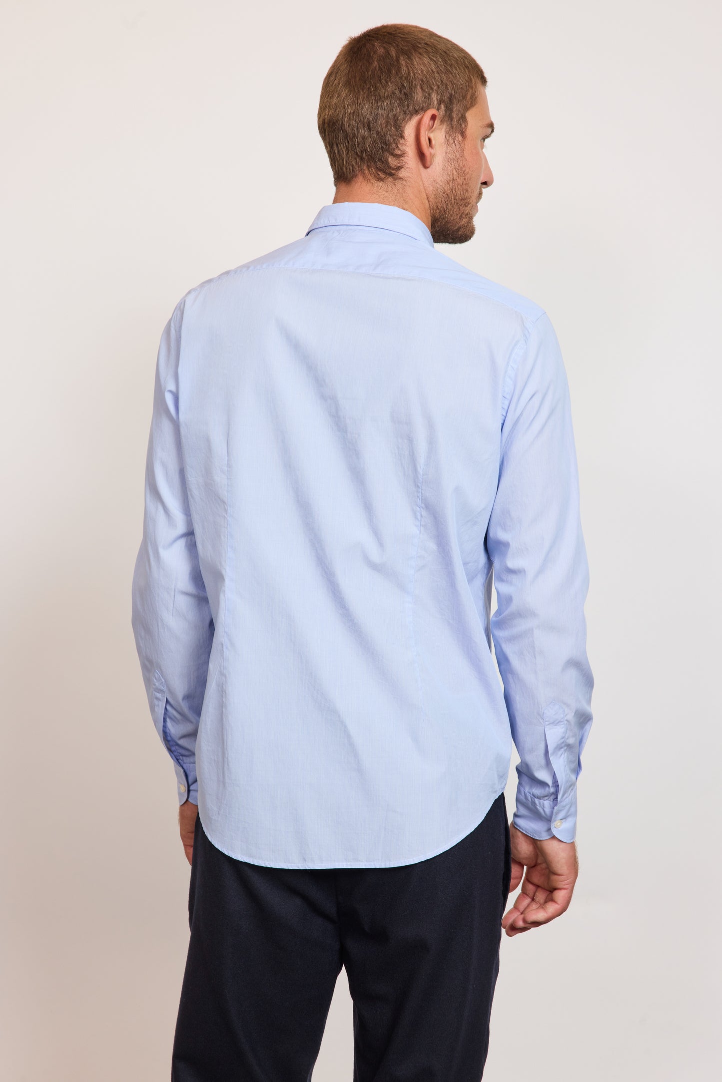 SEMI SLIM SHIRT MINI STRIPES