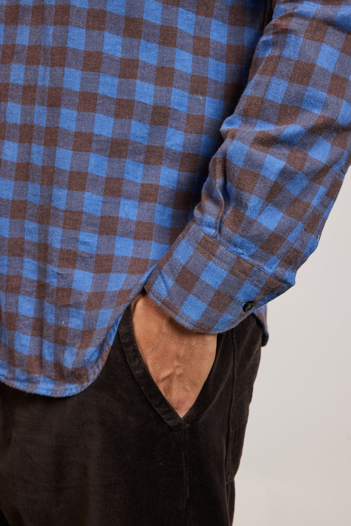 SEMI SLIM SHIRT BLUE CHECKS