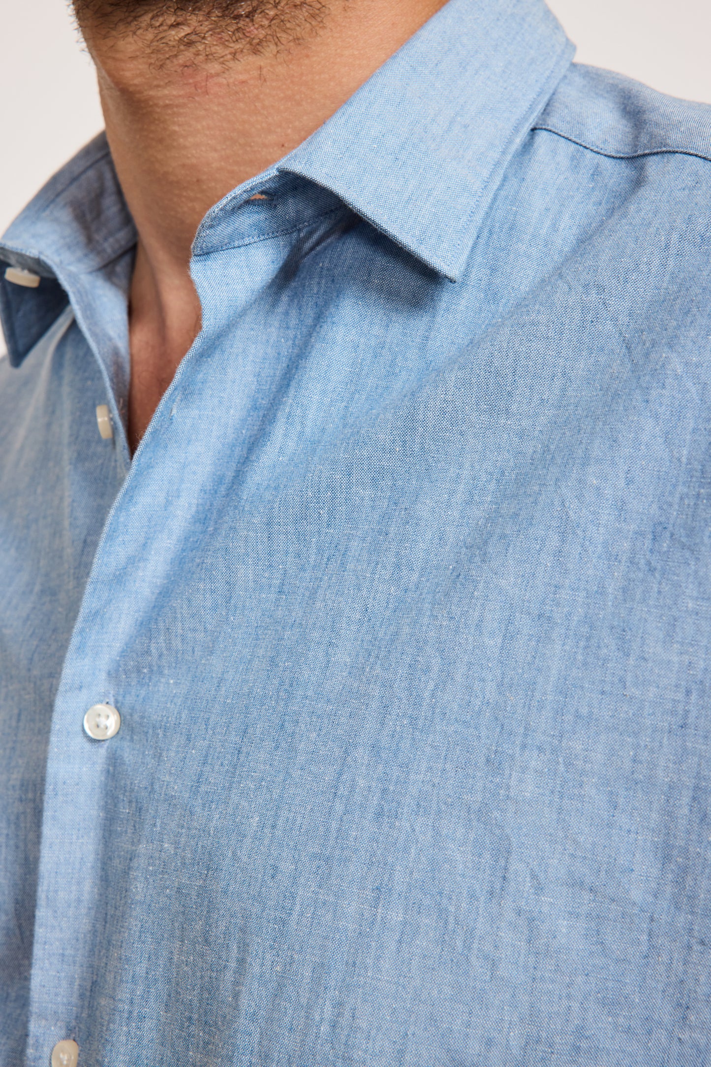 JEAN SEMI SLIM SHIRT BLUE