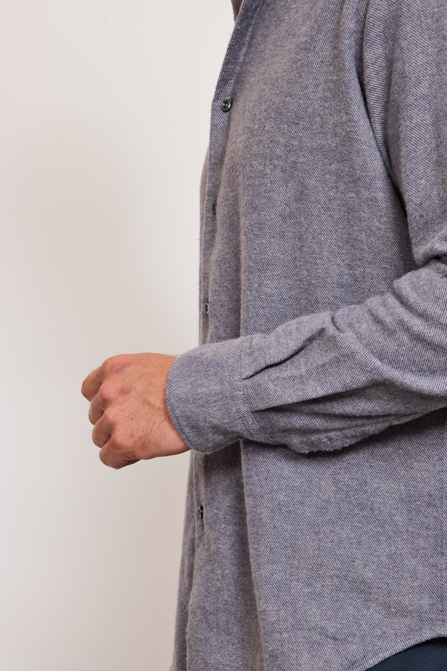 ORGANIC SEMI SLIM SHIRT BLUE