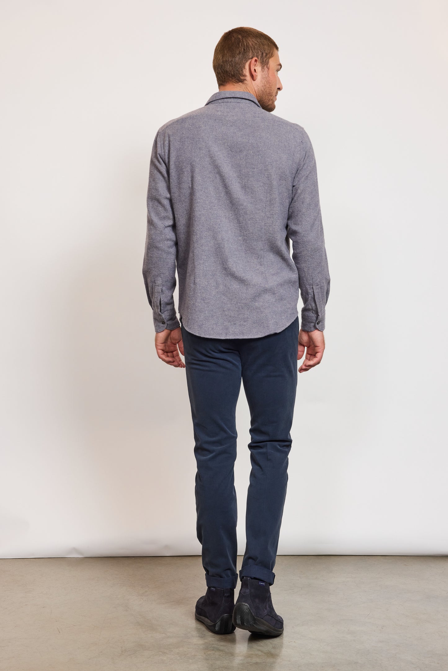 ORGANIC SEMI SLIM SHIRT BLUE