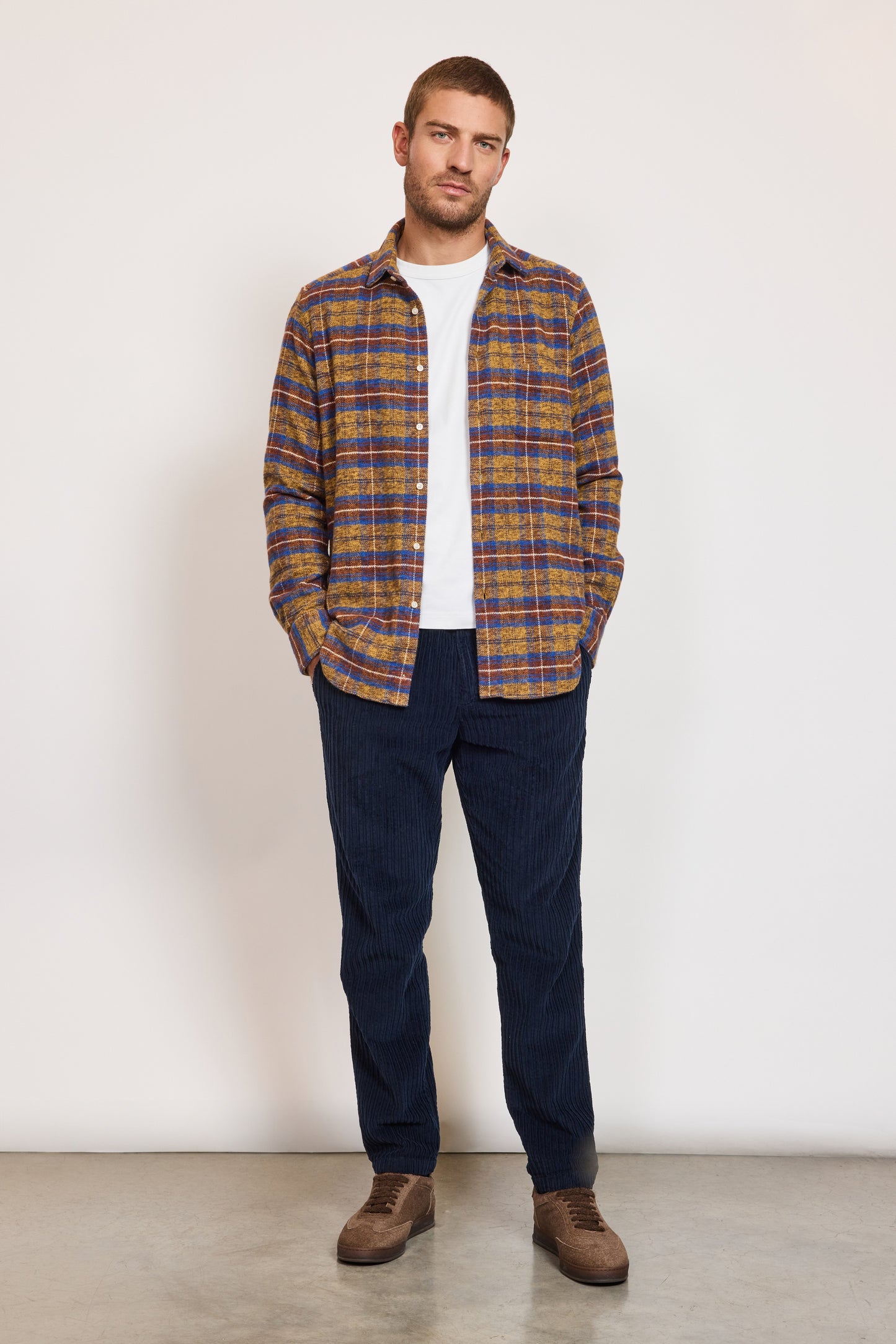 NAVAJO SEMI SLIM SHIRT SAFFRON