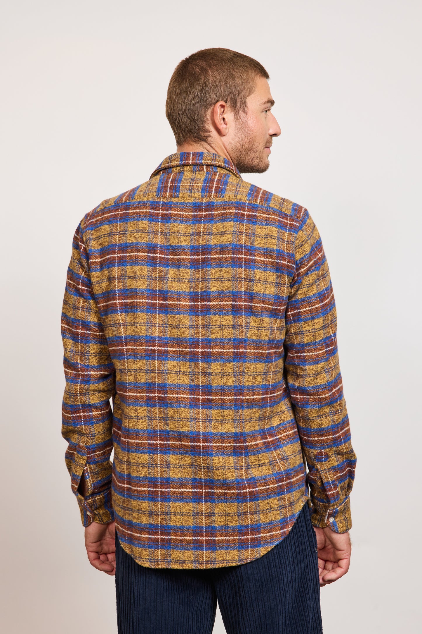 NAVAJO SEMI SLIM SHIRT SAFFRON