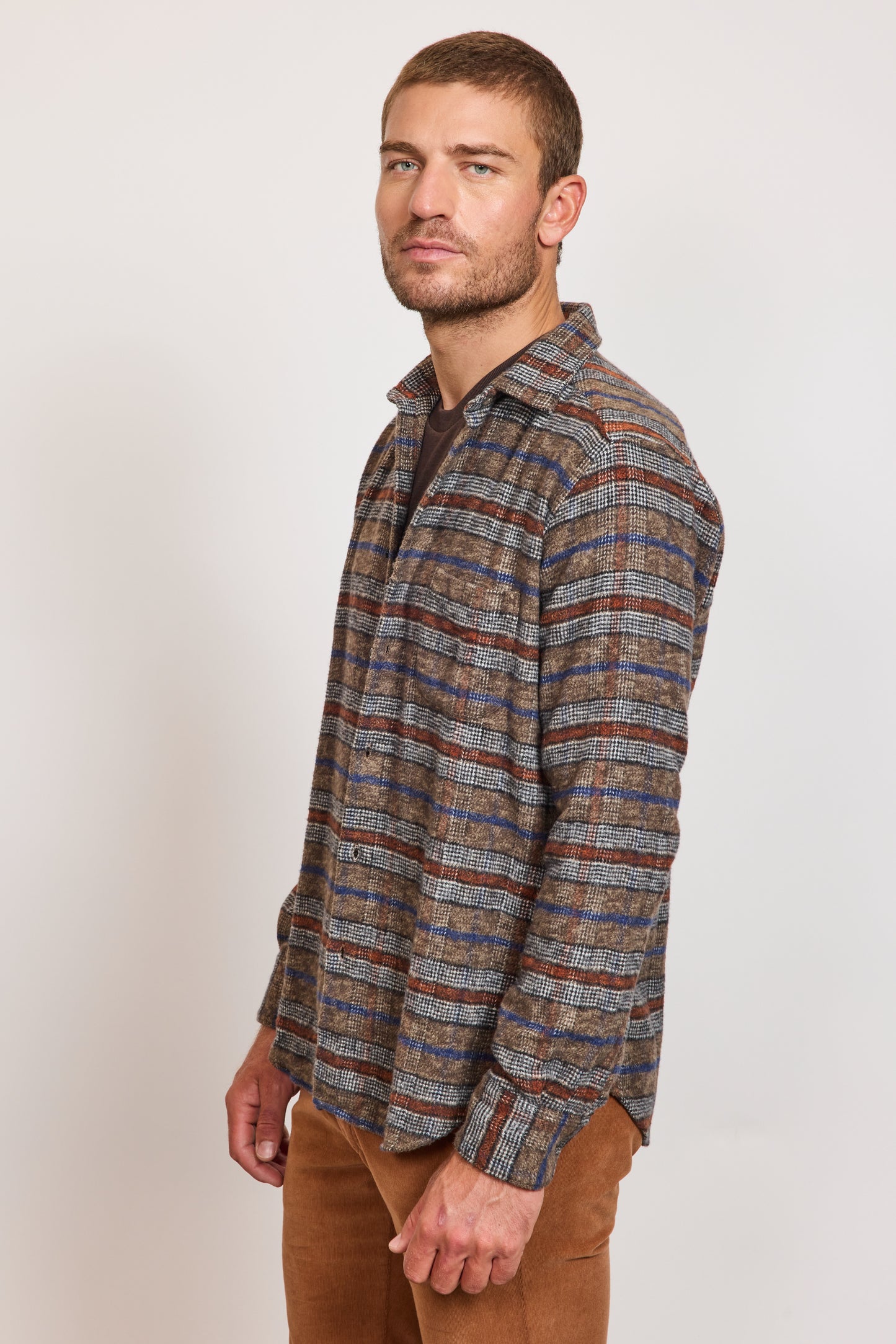NAVAJO SEMI SLIM SHIRT MOCHA