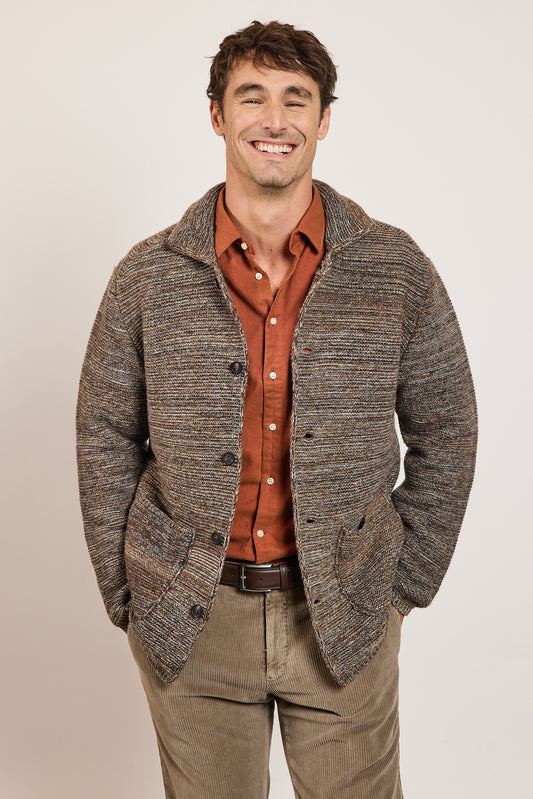 BLOUSON MAILLE EN LAINE NUT