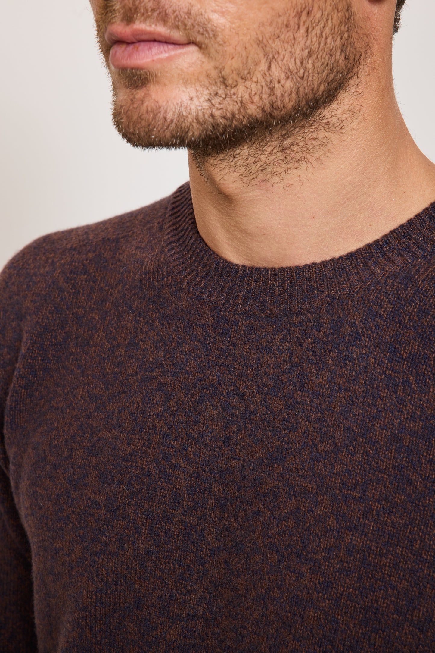 WOOL AND CASHMERE SWEATER INDIGO