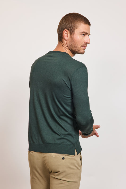 PULL EN LYOCELL ET COTON BOUTEILLE