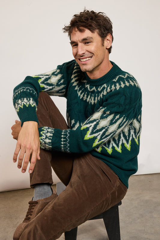 PULL JACQUARD BOUTEILLE