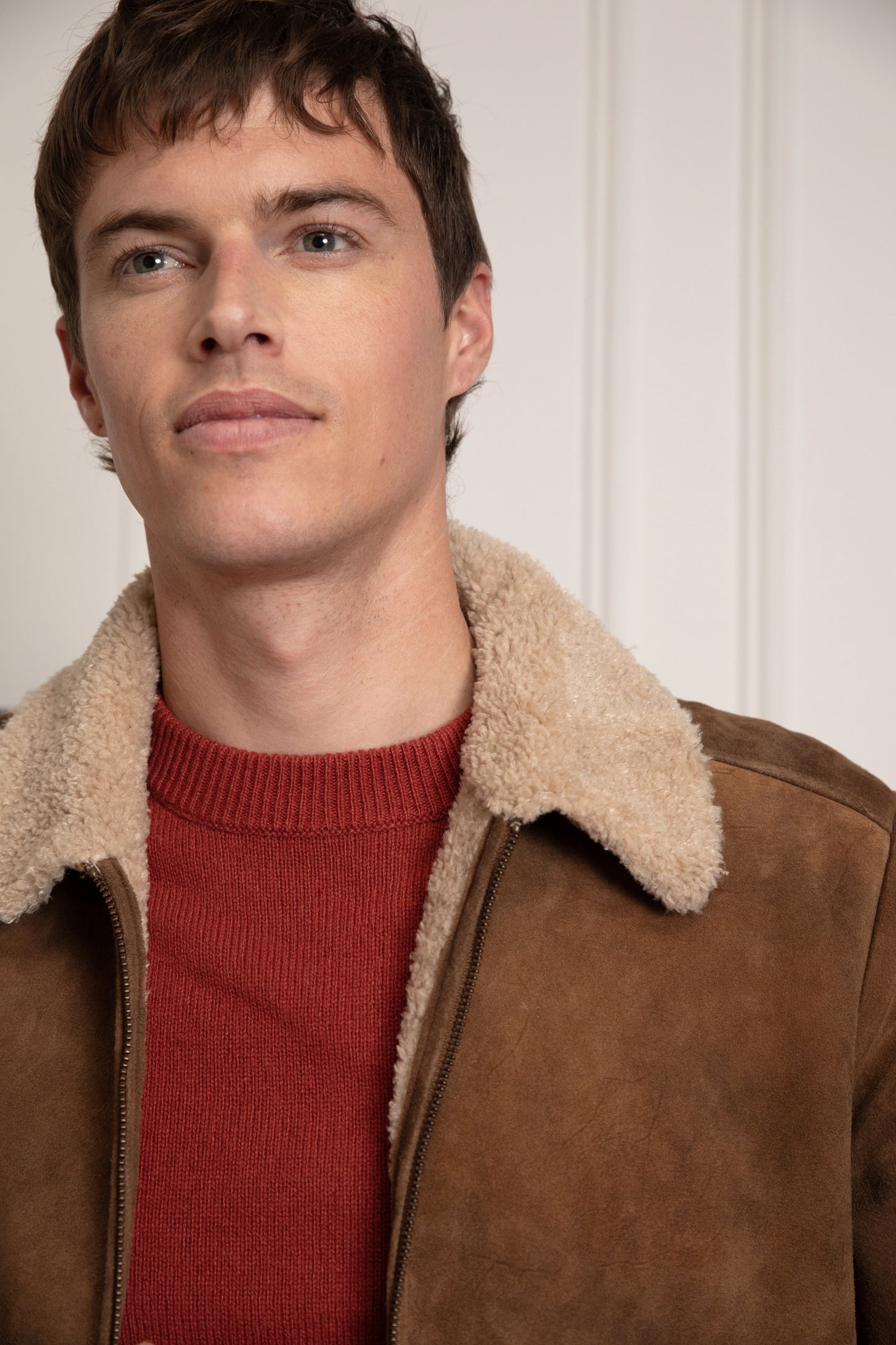 ECO FUR SUEDE JACKET CAMEL