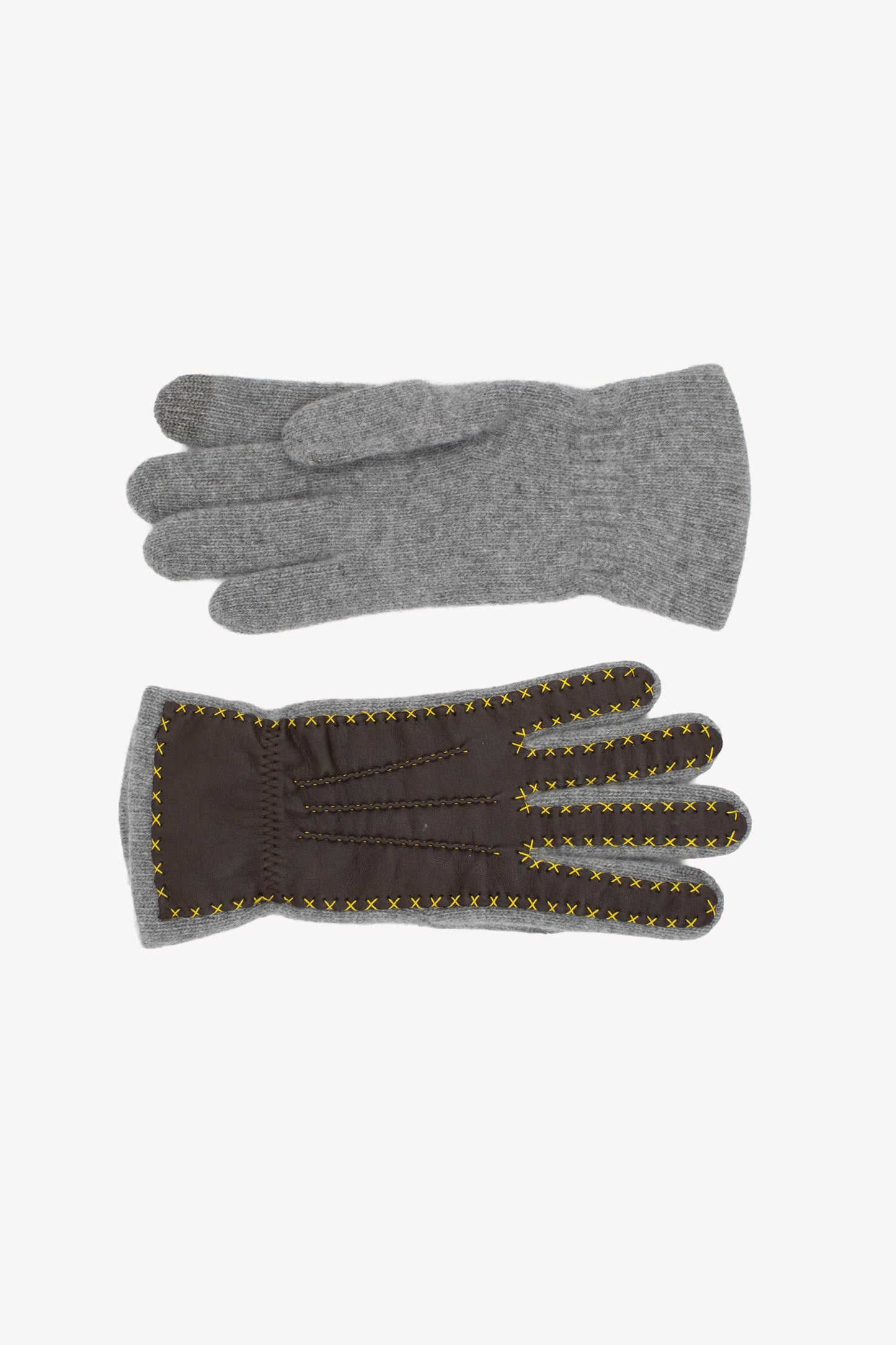BI-MATERIAL GLOVES GREY