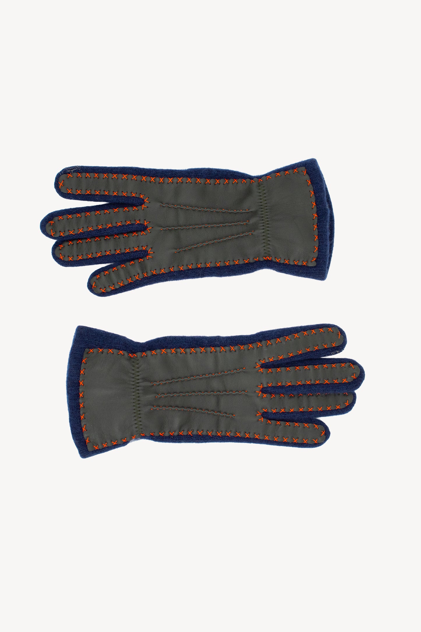 BI-MATERIAL GLOVES NAVY