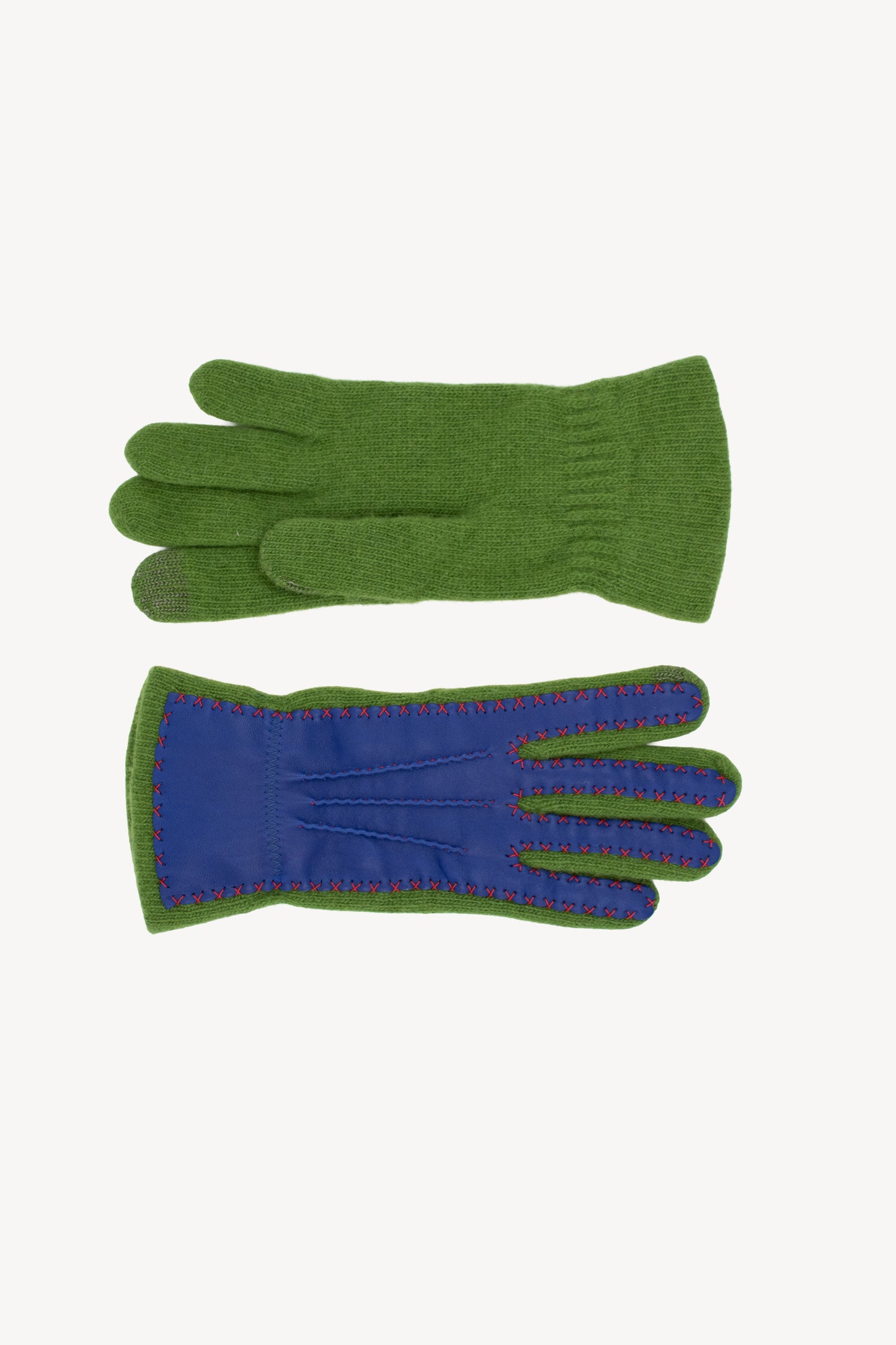 BI-MATERIAL GLOVES GREEN