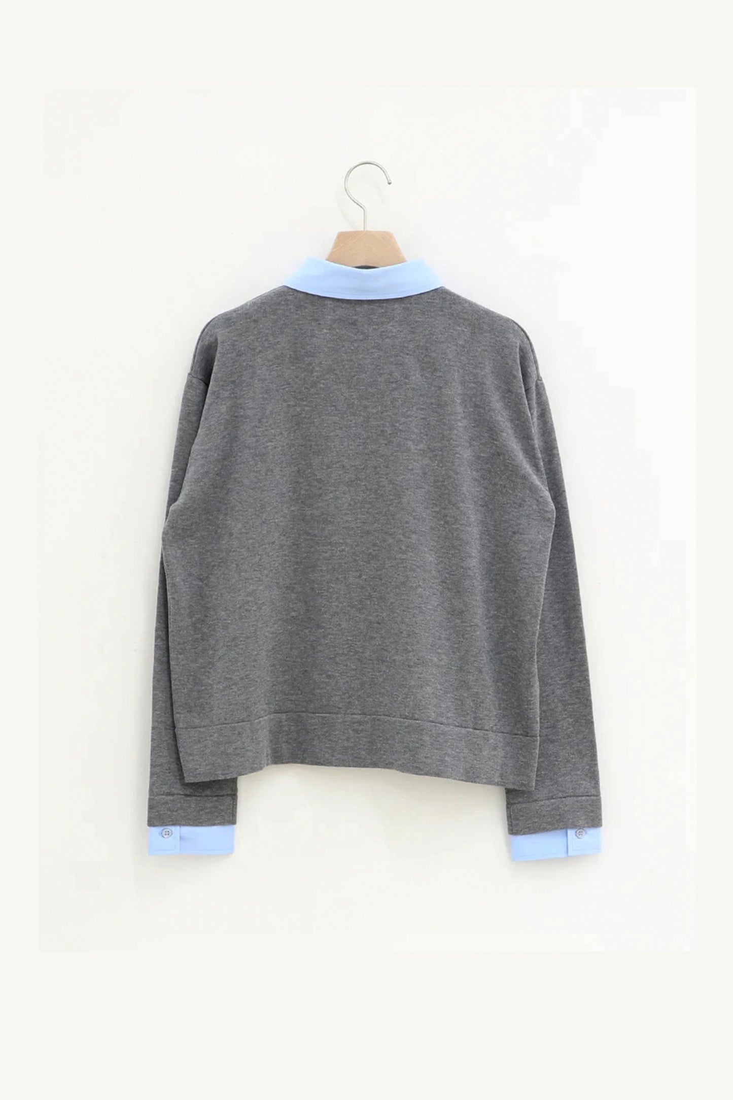 CARDIGAN TROMPE L'ŒIL GRIS