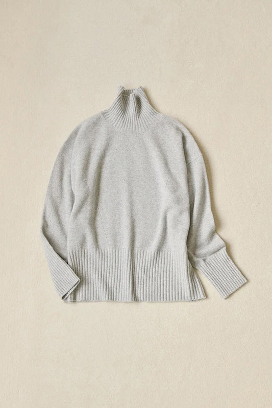 COL ROULÉ OVERSIZE GRIS