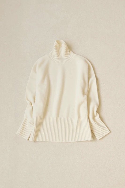 COL ROULÉ OVERSIZE ÉCRU