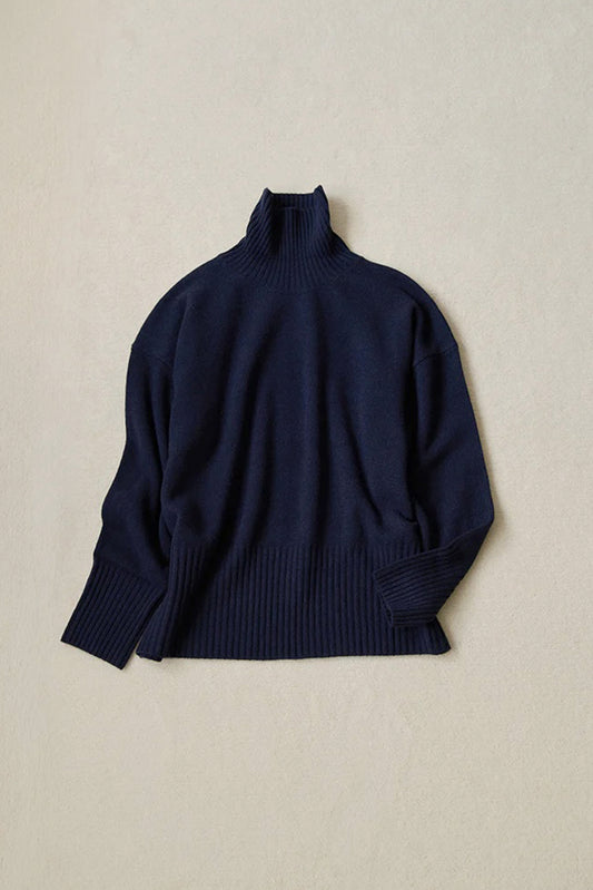 COL ROULÉ OVERSIZE MARINE