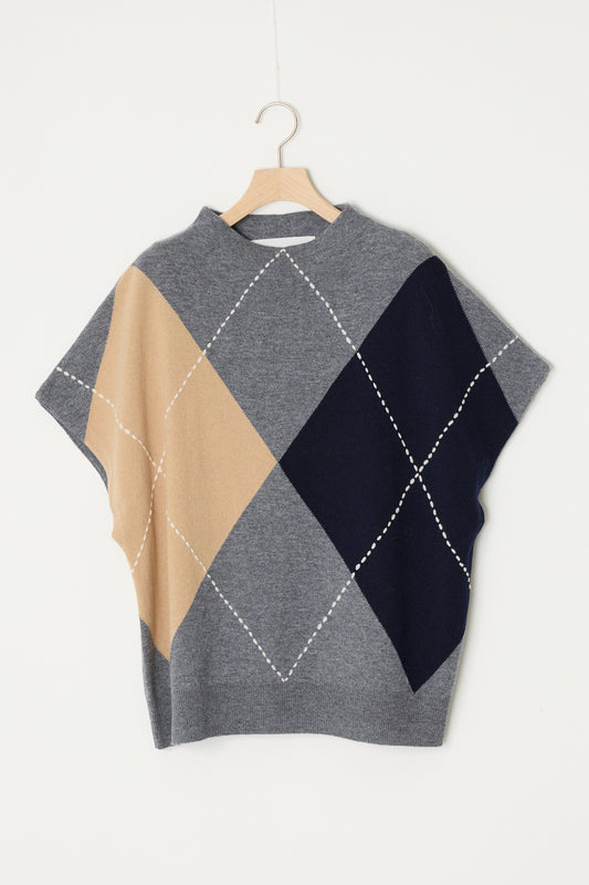 INTERSIA SWEATER BEIGE