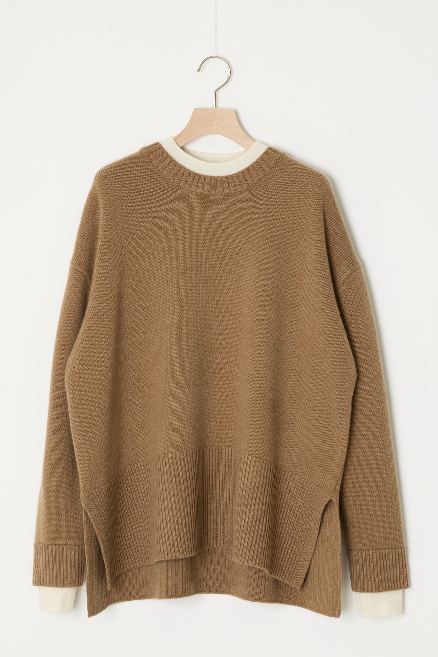 TROMPE L'ŒIL SWEATER CAMEL