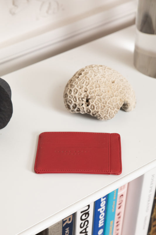 PORTE CARTES ROUGE
