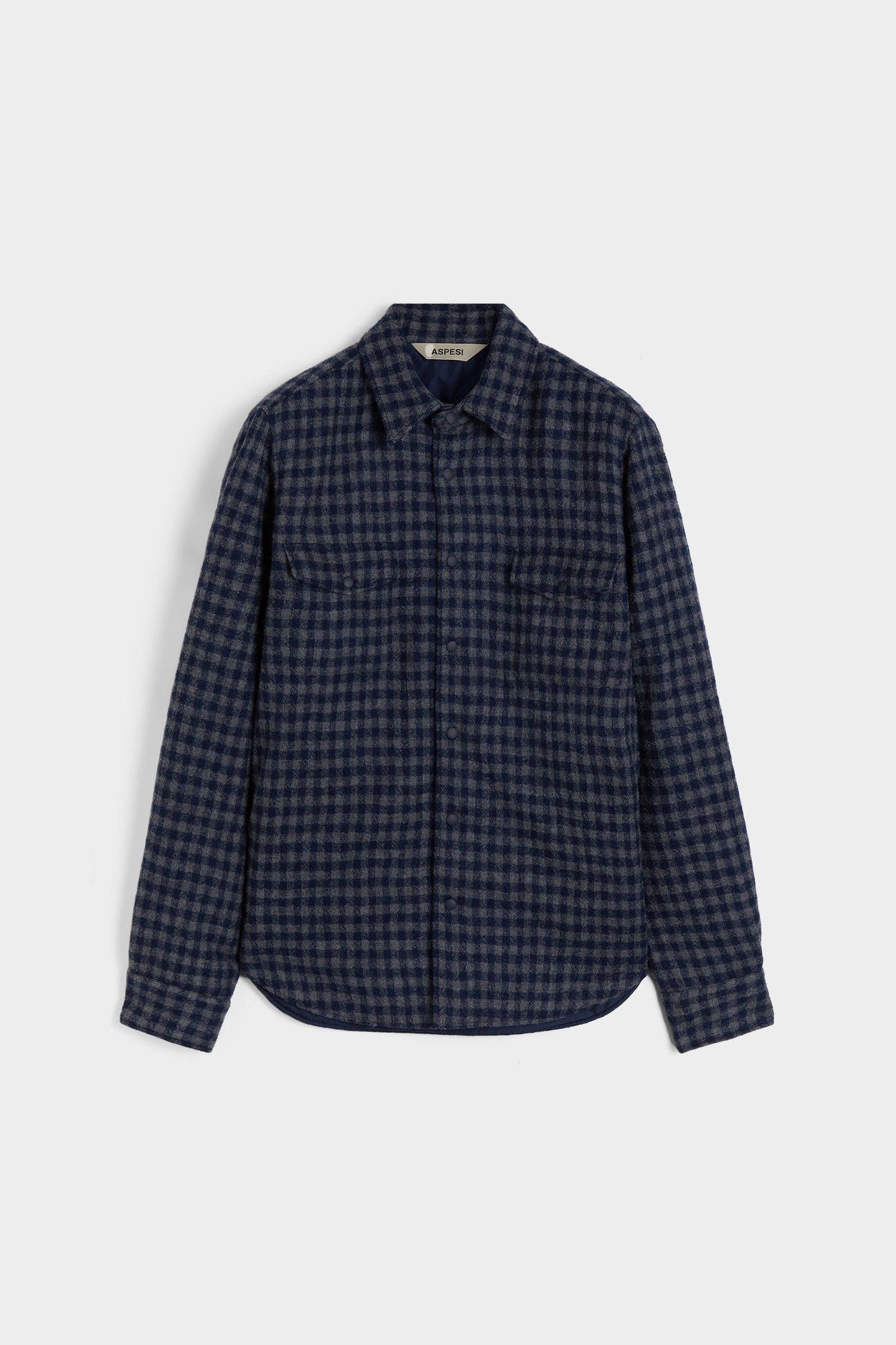 SUR CHEMISE EN LAINE CARREAUX