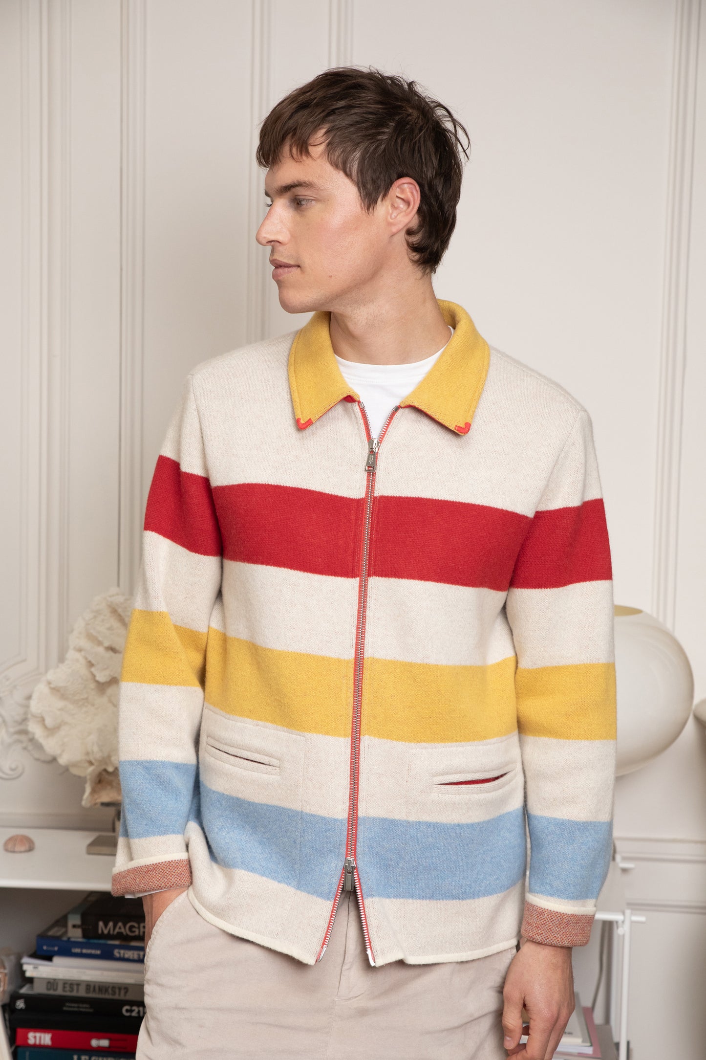 WOOL JACKET OFF WHITE