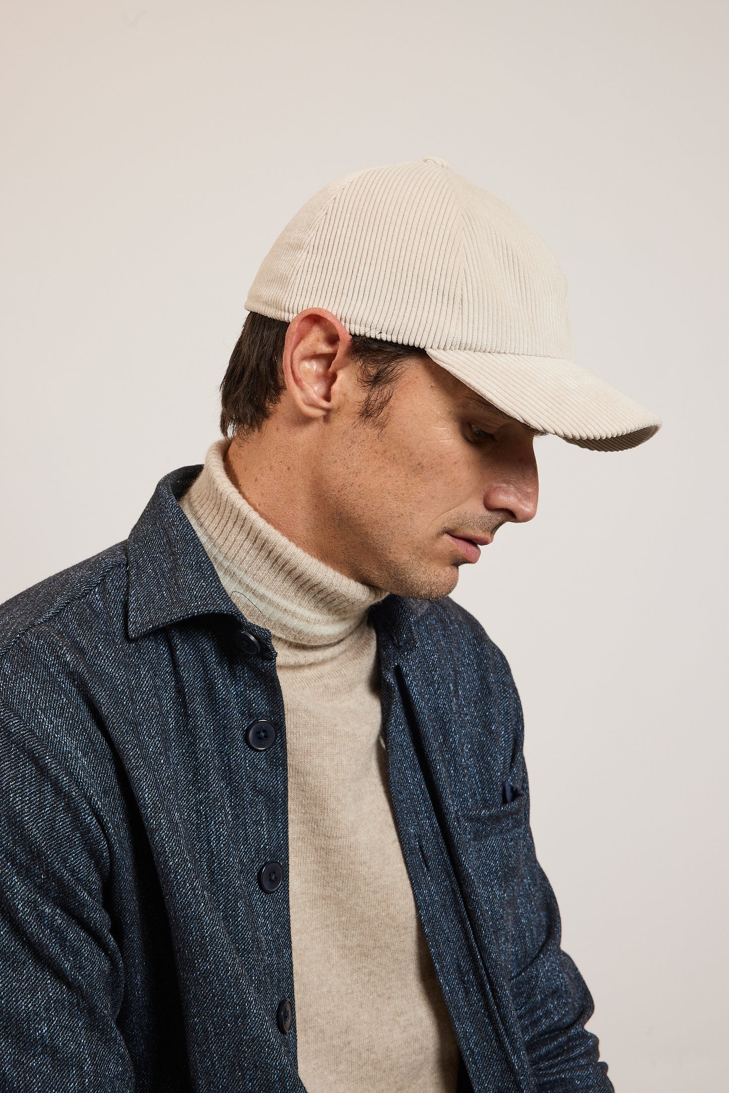 CORDUROY CAP OFF WHITE