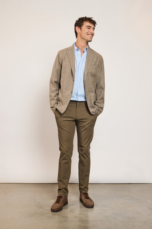 PANTALON SLIM TECHNIQUE BRONZE