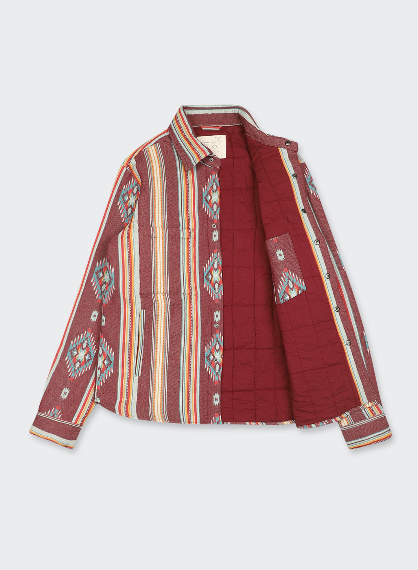 PADDED JACKET BED IN WINE