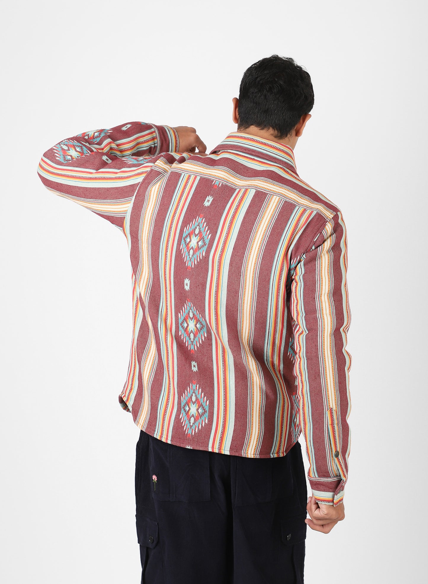 PADDED JACKET BED IN WINE