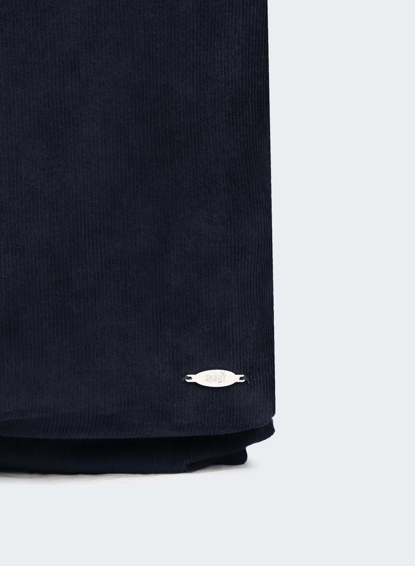 VELVET SHOPPING BAG MARINE