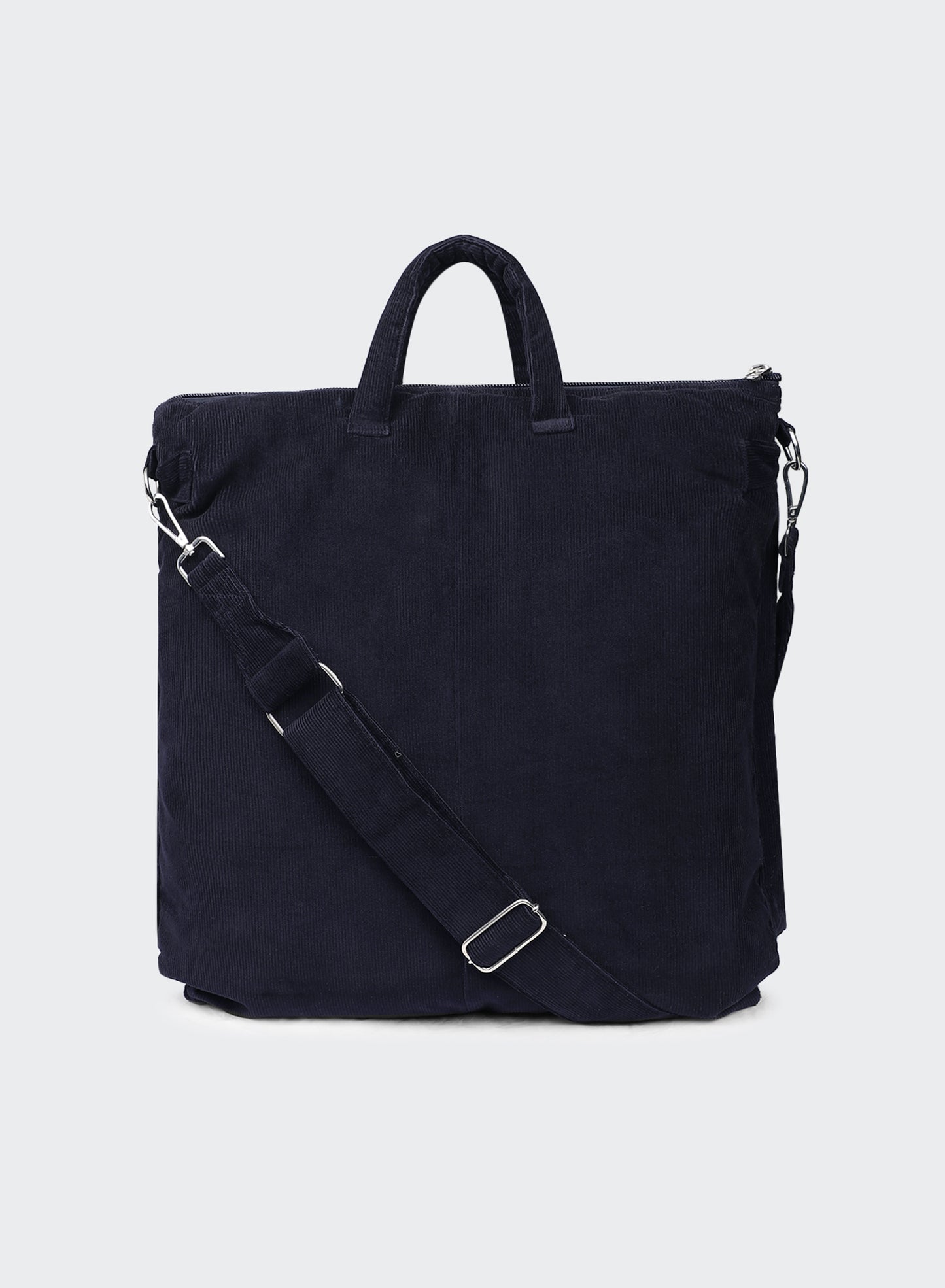 VELVET SHOPPING BAG MARINE