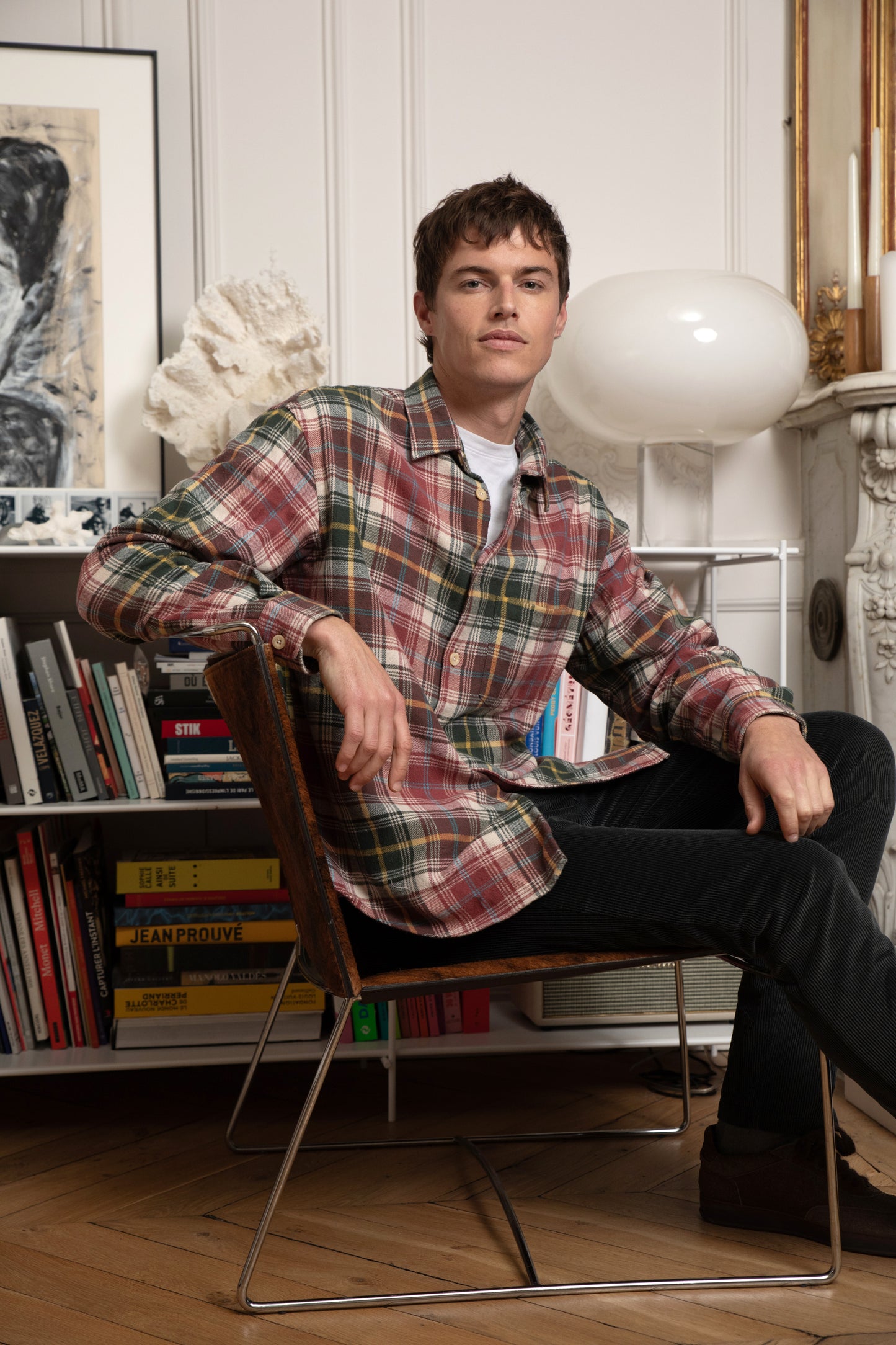 TARTAN OVERSHIRT RASPBERRY