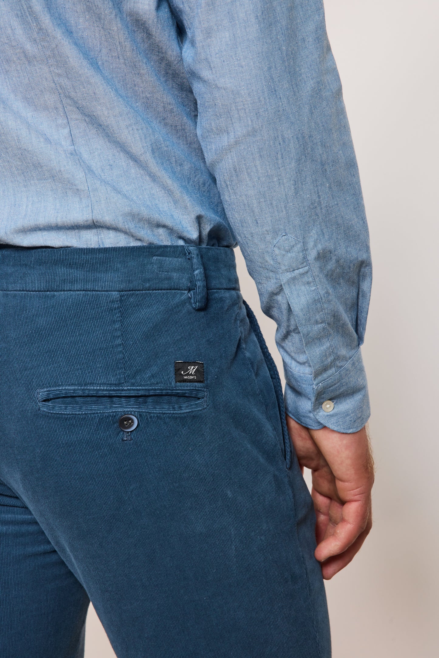 VELVET TROUSERS DENIM