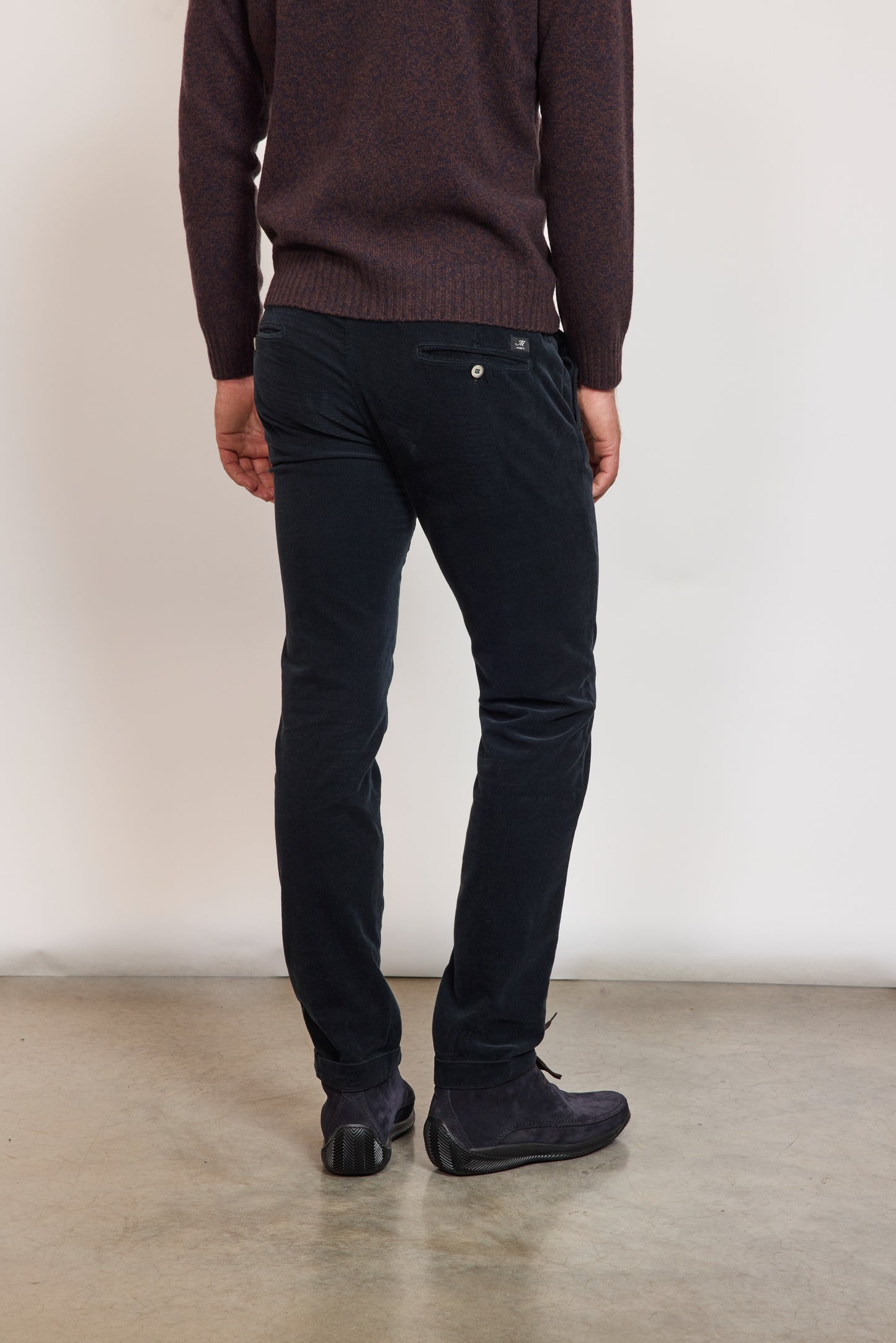 VELVET TROUSERS NAVY