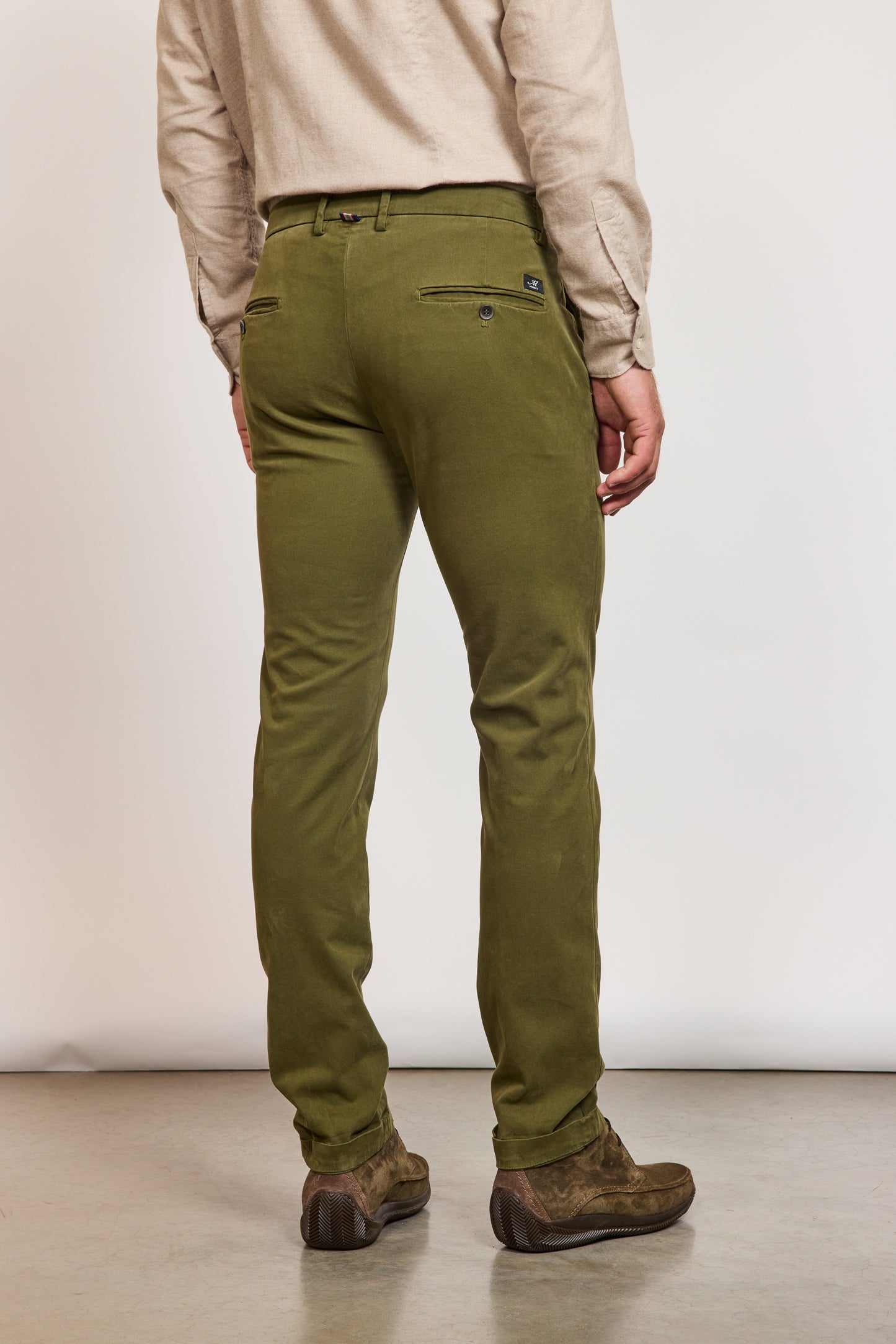 RAYON GABARDINE TROUSERS KHAKI