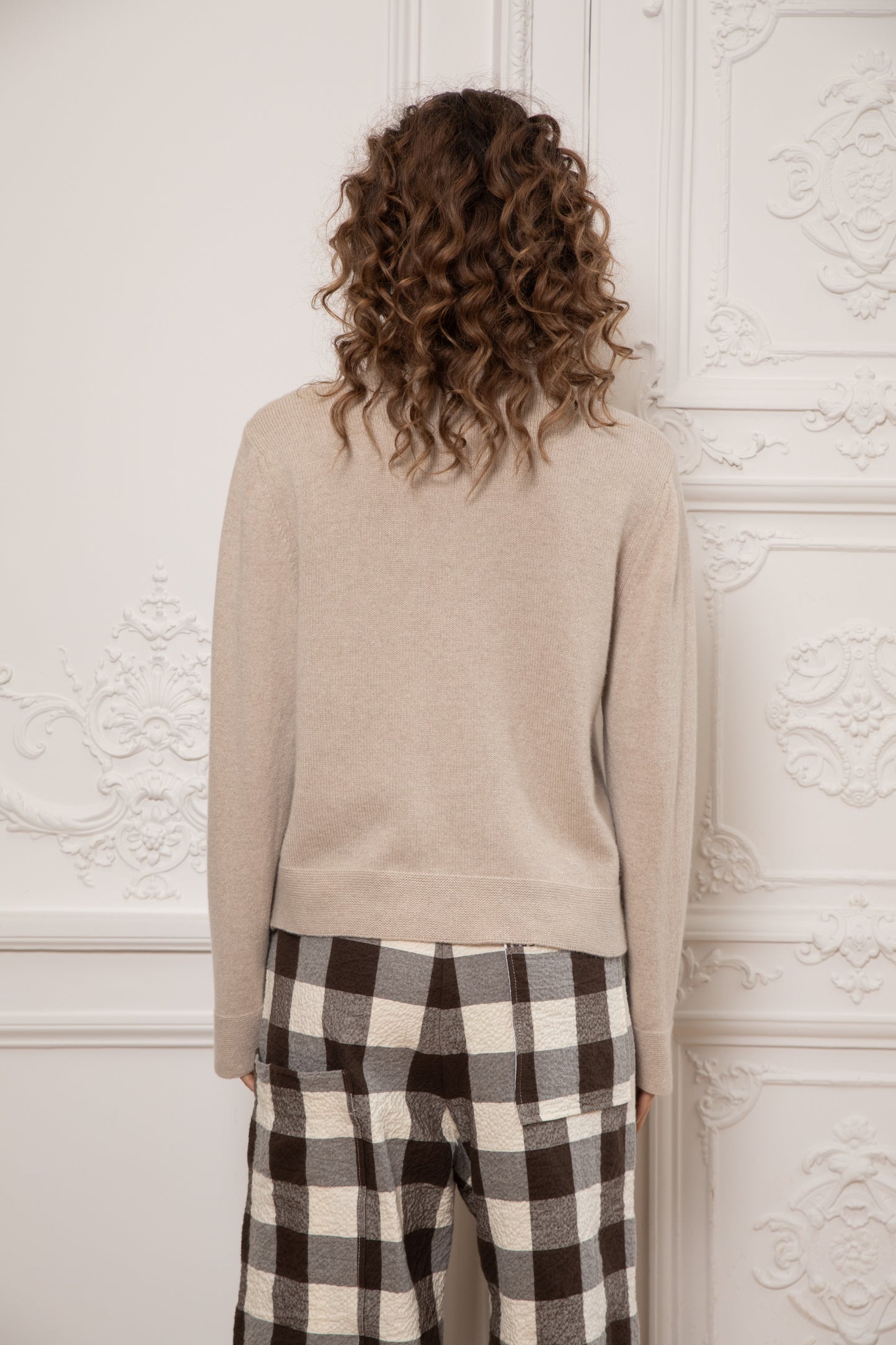 CARDIGAN EN CACHEMIRE BEIGE