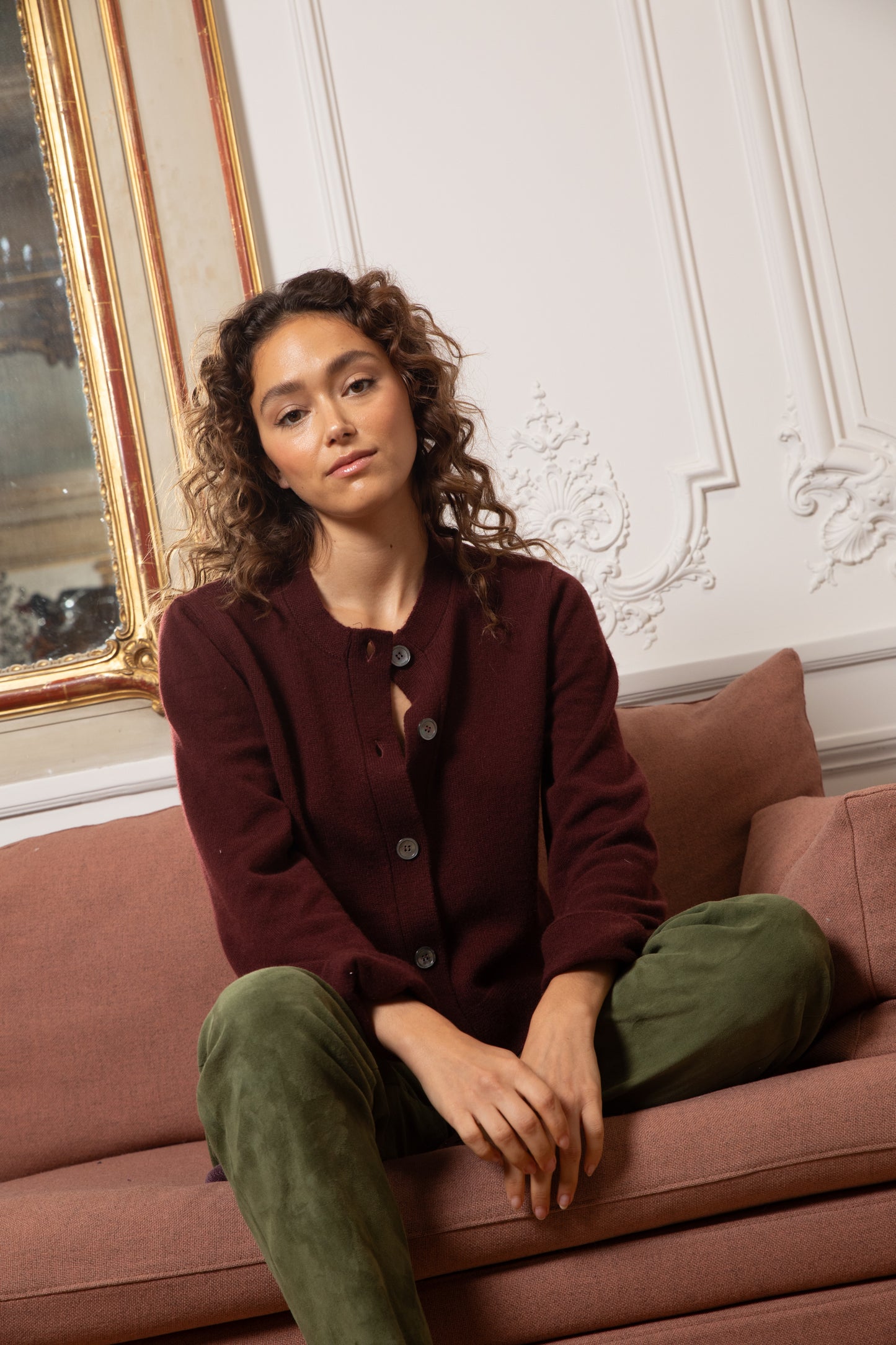 CASHMERE CARDIGAN COCOA