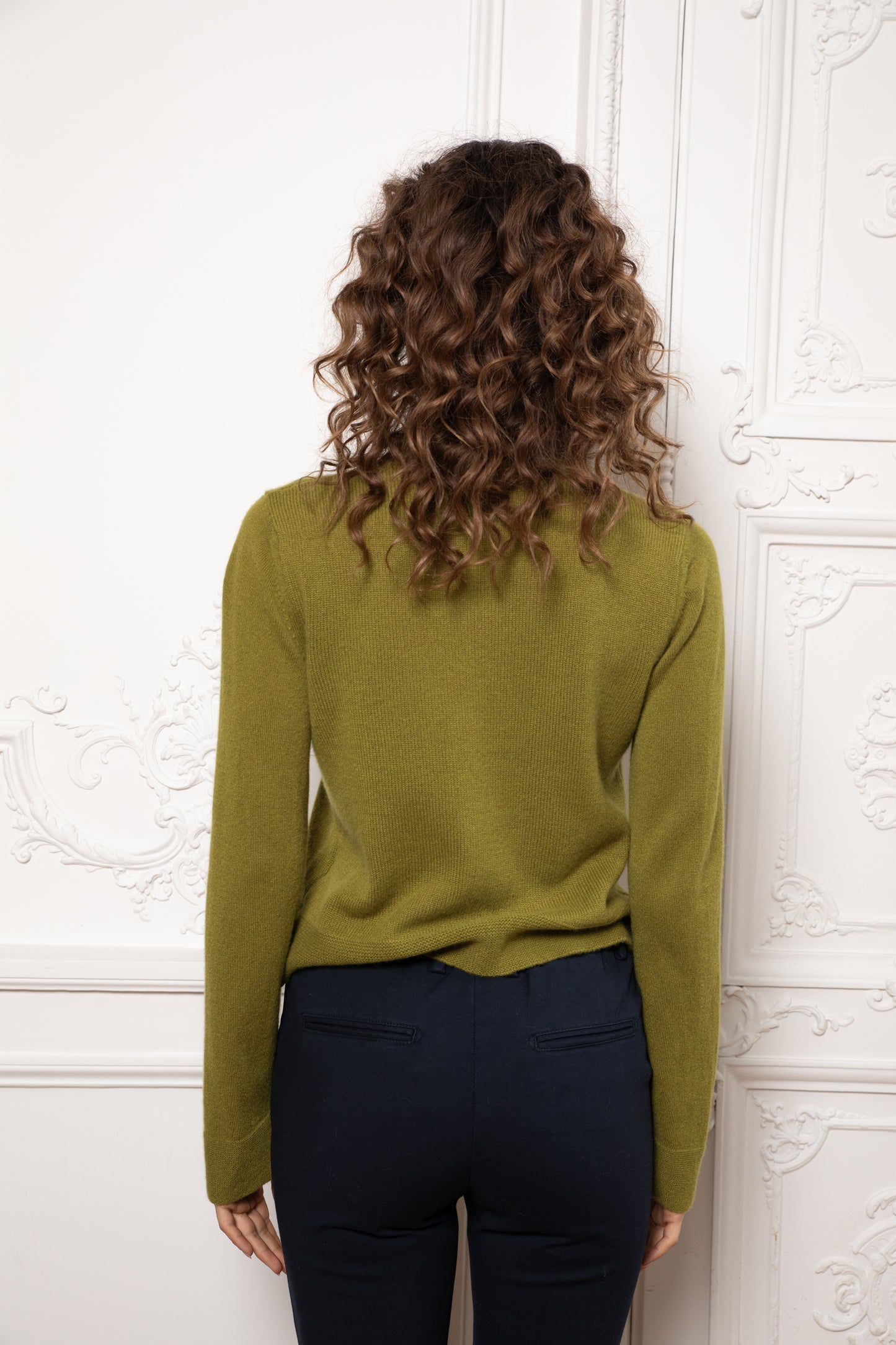 CASHMERE CARDIGAN MUSTARD