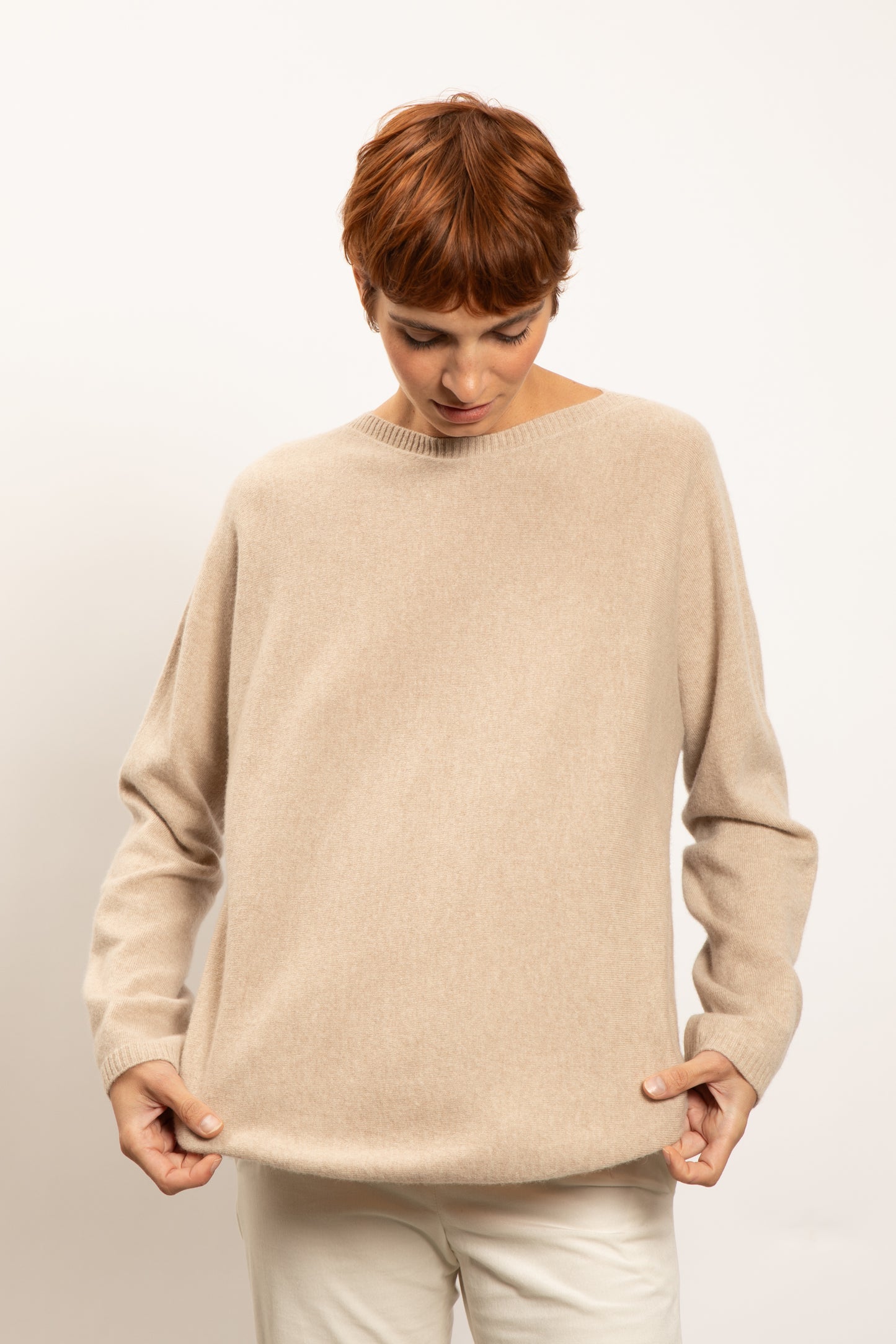 CASHMERE SWEATER BEIGE