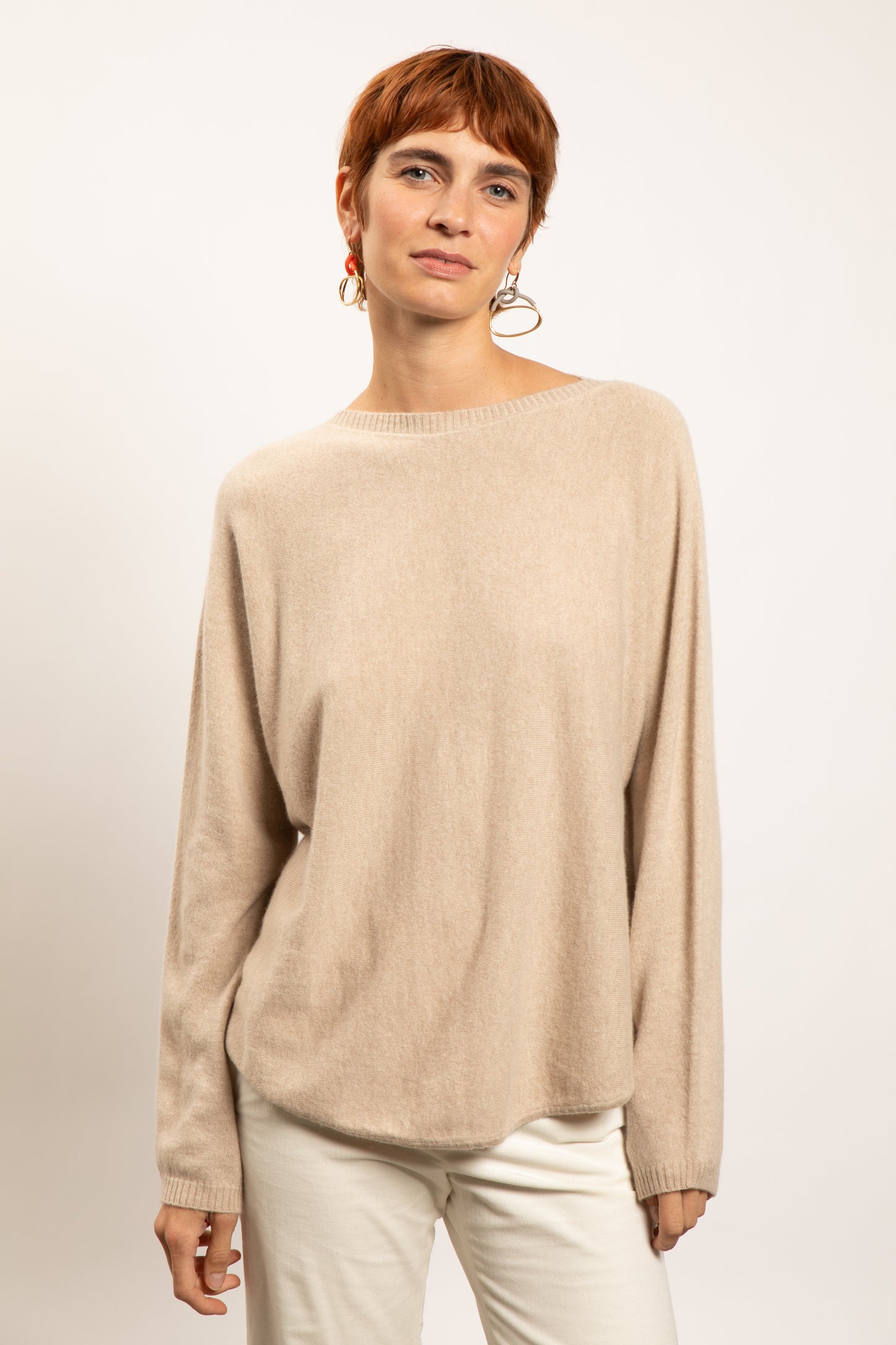 CASHMERE SWEATER BEIGE