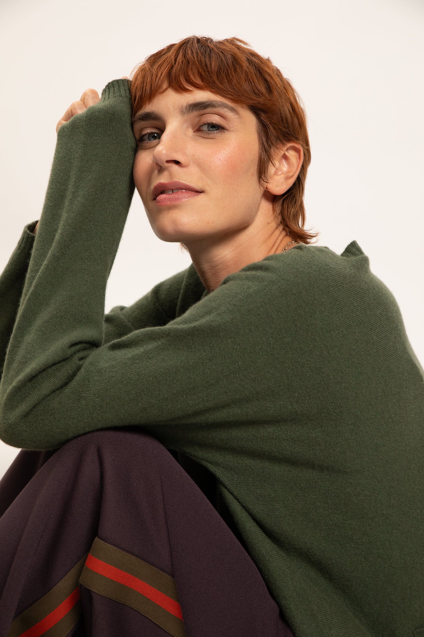 CASHMERE SWEATER KHAKI