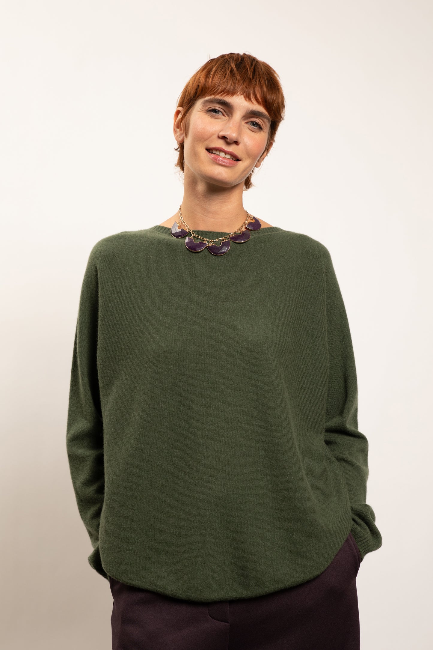 CASHMERE SWEATER KHAKI