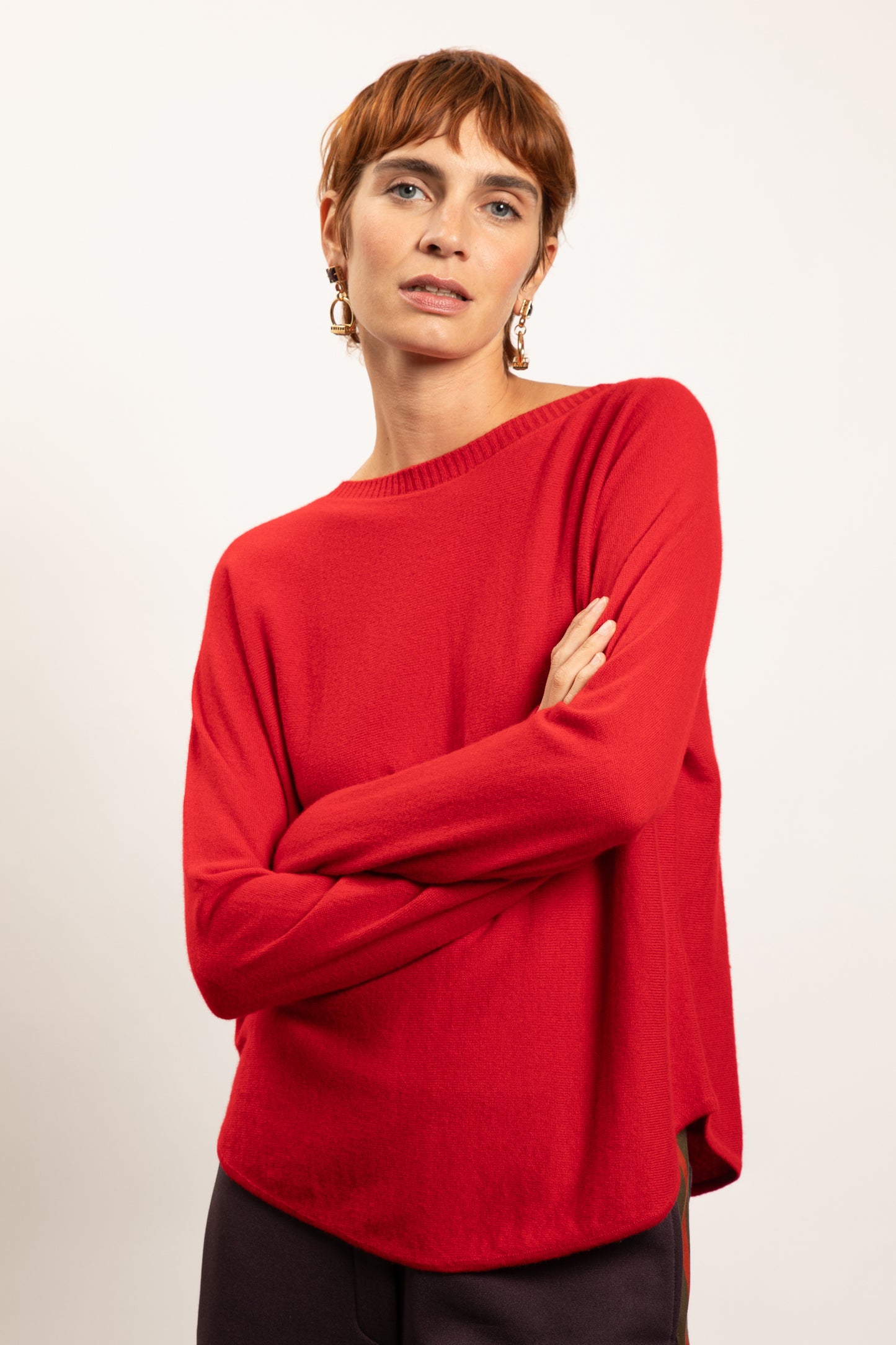 CASHMERE SWEATER RED